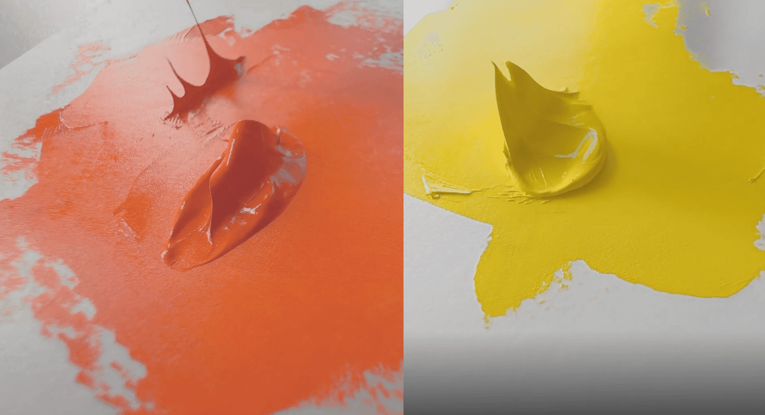 The Cadmium Orange behaved differently than the Cadmium Yellow Light