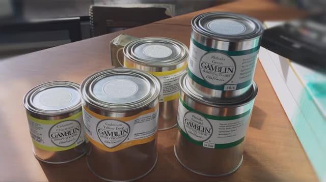 Some of the many paint brands discussed in the Great Book of Color 2