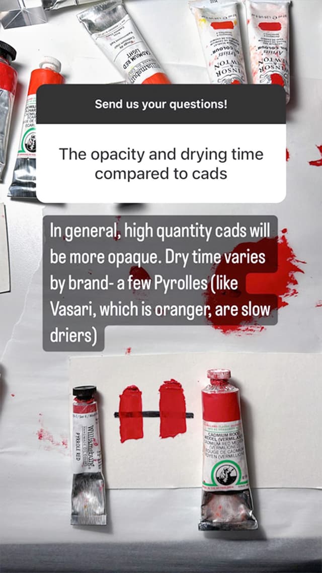 Questions about Pyrrole Red from Fellow Painters 1